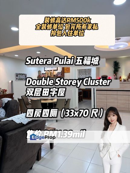 Sutera Pulai Double Storey Cluster Sutera Utama, Johor, Skudai