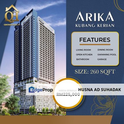 (FULLY FURNISHED) Serviced Residence @ ARIKA Kubang Kerian, Kelantan, Kota Bharu