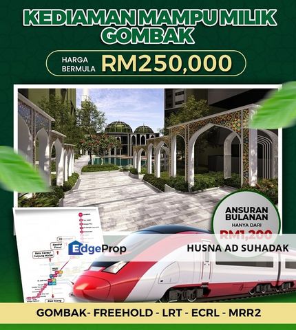 (7 min LRT Gombak) Residensi Hijau Gombak, Kuala Lumpur, Gombak