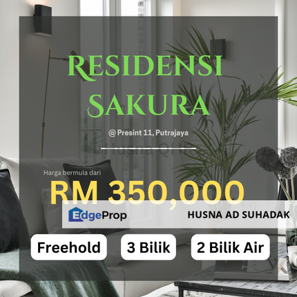 (3 MIN SEKOLAH) Residensi Sakura @ Presint 11, Putrajaya, Putrajaya