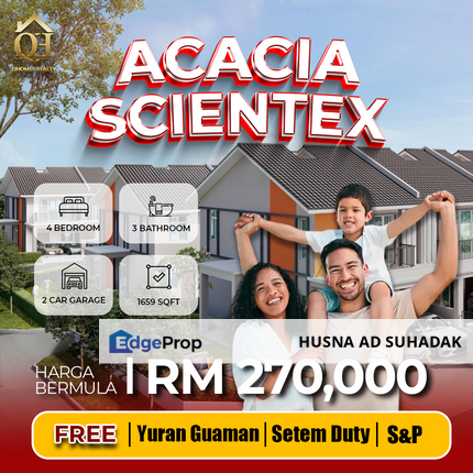 (ZERO COST) 2 Storey Terrace @ ACACIA Scientex Jasin , Melaka, Jasin