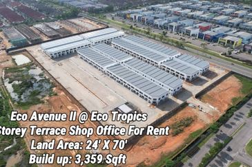 Eco Tropic Brand New Double Storey Shoplot 