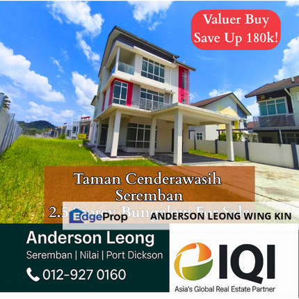 🏡𝐓𝐚𝐦𝐚𝐧 𝐂𝐞𝐧𝐝𝐞𝐫𝐚𝐰𝐚𝐬𝐢𝐡, 𝐒𝐞𝐫𝐞𝐦𝐛𝐚𝐧 - 𝐒𝐮𝐩𝐞𝐫 𝐕𝐚𝐥𝐮𝐞 𝐁𝐮𝐲 𝟐.𝟓 𝐒𝐭𝐨𝐫𝐞𝐲 𝐁𝐮𝐧𝐠𝐚𝐥𝐨𝐰 𝐅𝐨𝐫 𝐒𝐚le, Negeri Sembilan, Seremban