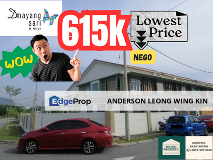 36ft Extra Land 2 Storey Corner at Desa Mayang Sari Nilai For Sale, Negeri Sembilan, Nilai
