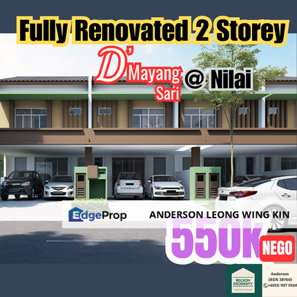 Fully Renovated & Nice 2 Storey Terrace at D'Mayang Sari Nilai For Sale, Negeri Sembilan, Nilai