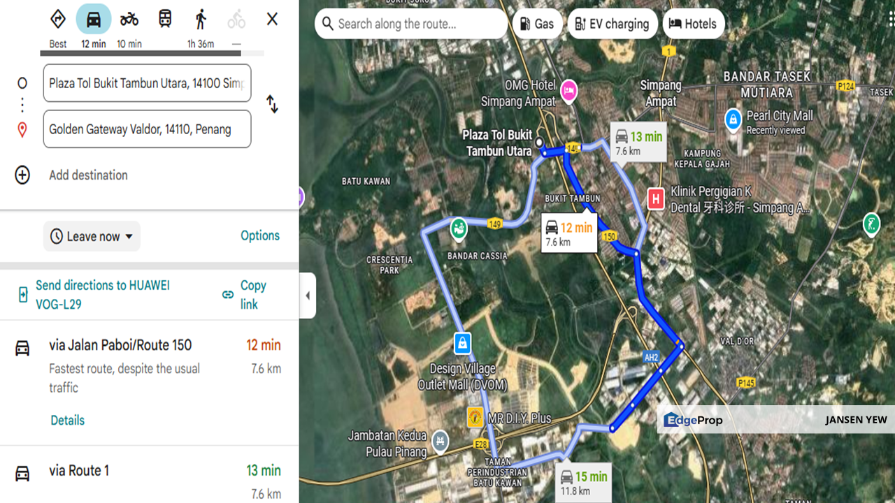 Valdor - Industrial Land to be develop RM120 psf, Penang, Sungai Jawi