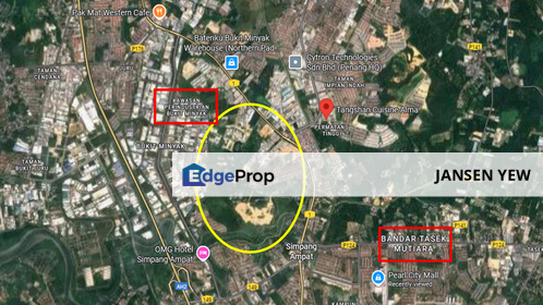 Kawasan Perisndustrian Bukit Minyak - 37 acres flat land for sale RM120 psf, Penang, Bukit Minyak