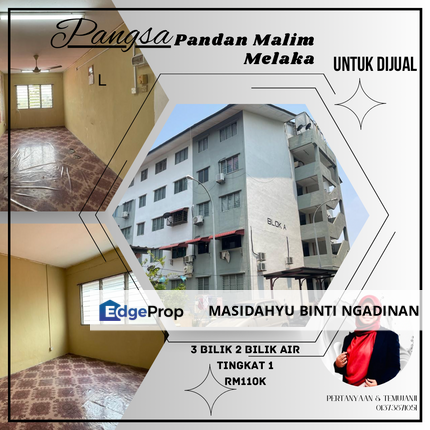 FLAT PANDAN MALIM MELAKA FOR SALE, Melaka, Melaka Tengah