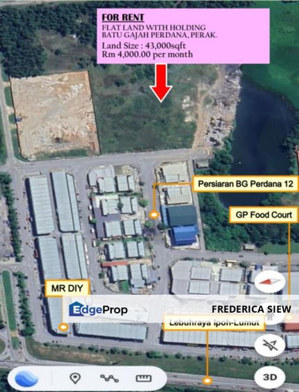 Taman Batu Gajah Perdana, Batu Gajah, Perak 💥Industry Land To Let 💥, Perak, Batu Gajah