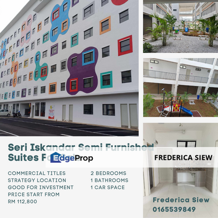 IFS Live-In Suites @ Lestari IUS, Bota, Perak 💥Bandar Seri Iskandar Semi Furnished Suited For Sale 💥commercial Title💥Good  for investment & ownstay, Perak, Bota