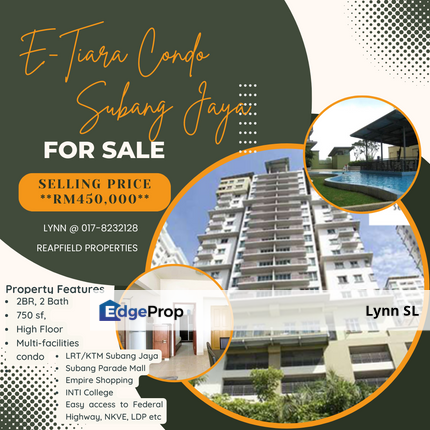 E-Tiara Subang Jaya for Sale | Convenience at Your Finger Tips !, Selangor, Subang Jaya