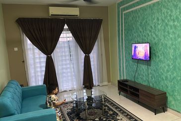 Garden Villa@ Senawang 3bed 2bath Fully Furnished For Rent