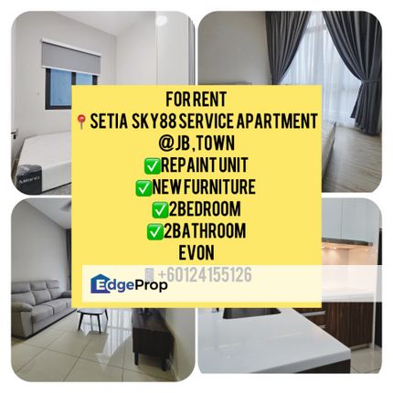 SETIA SKY 88 📍JB TOWN 2B2B ➡️FOR RENT, Johor, Johor Bahru