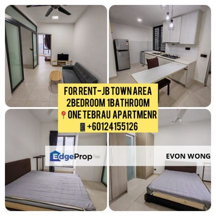 Condo 2Bedroom 1 Bathroom @One Tebrau Apartment JB town Area➡️FOR SALE, Johor, Johor Bahru