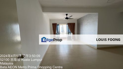 Plaza Metro Prima Kepong Condo Apartment for Rent, Kuala Lumpur, Kepong