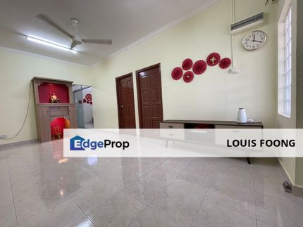 Kepong Baru Single Storey Terraced Landed House Partial Furnished for Rent, Kuala Lumpur, Kepong