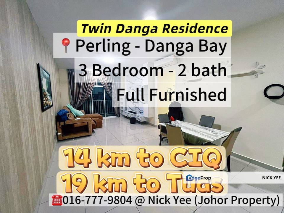 Nice Sea View @ 3 bedroom Full Furnished, Johor, Johor Bahru