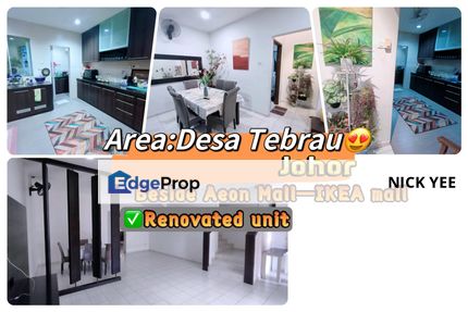 Desa Tebrau Good House For Sale, Johor, Johor Bahru