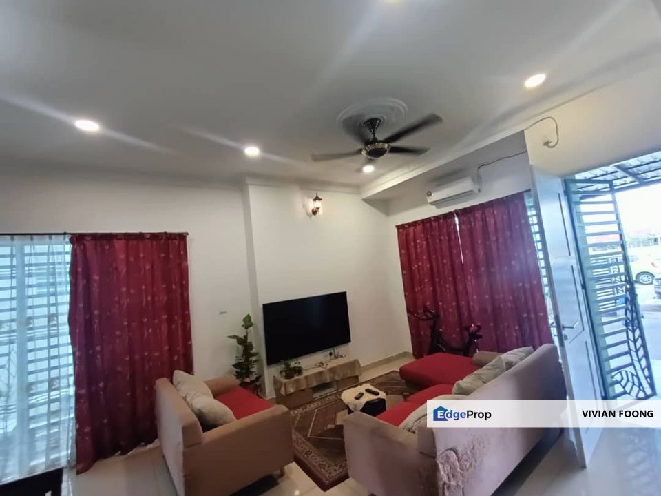 TAMAN KLEBANG PUTRA, Ipoh, Perak for sale corner terrace house freehold ipoh town facing field well maintain, Perak, Ipoh