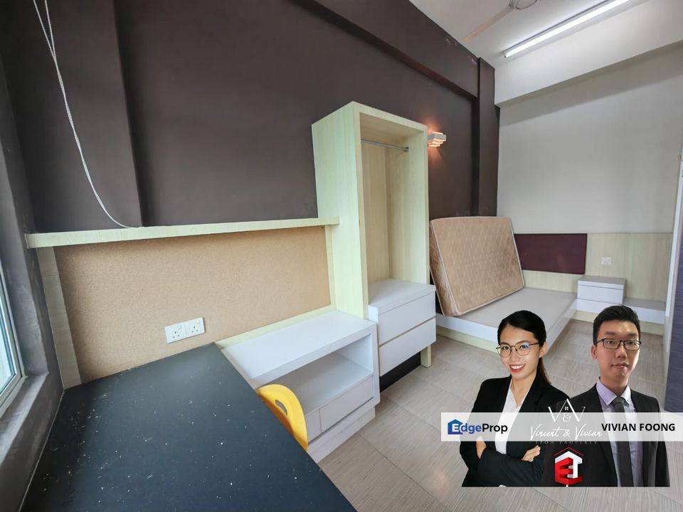 MH UniLodge, Kampar, Perak furnished room condominium gated and guarded for rent, Perak, Kampar