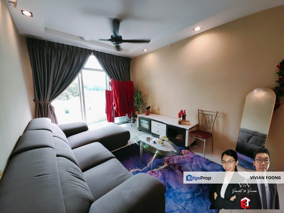 Kings Heights Apartment, Ipoh, Perak apartment balcony gated and guarded for sale, Perak, Ipoh