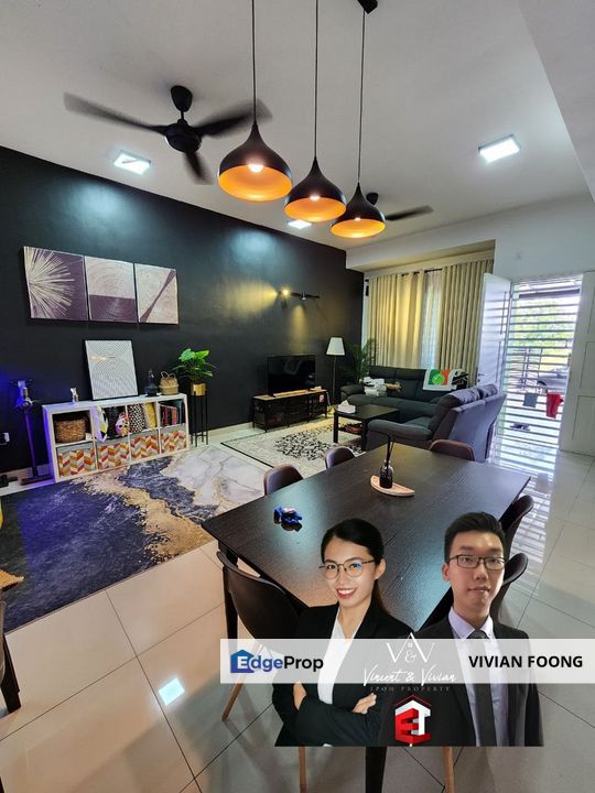 Taman klebang putra ipoh perak terrace house for sale freehold bumi lot facing field balcony , Perak, Ipoh