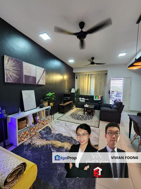 Taman klebang putra ipoh perak terrace house for sale freehold bumi lot facing field balcony , Perak, Ipoh