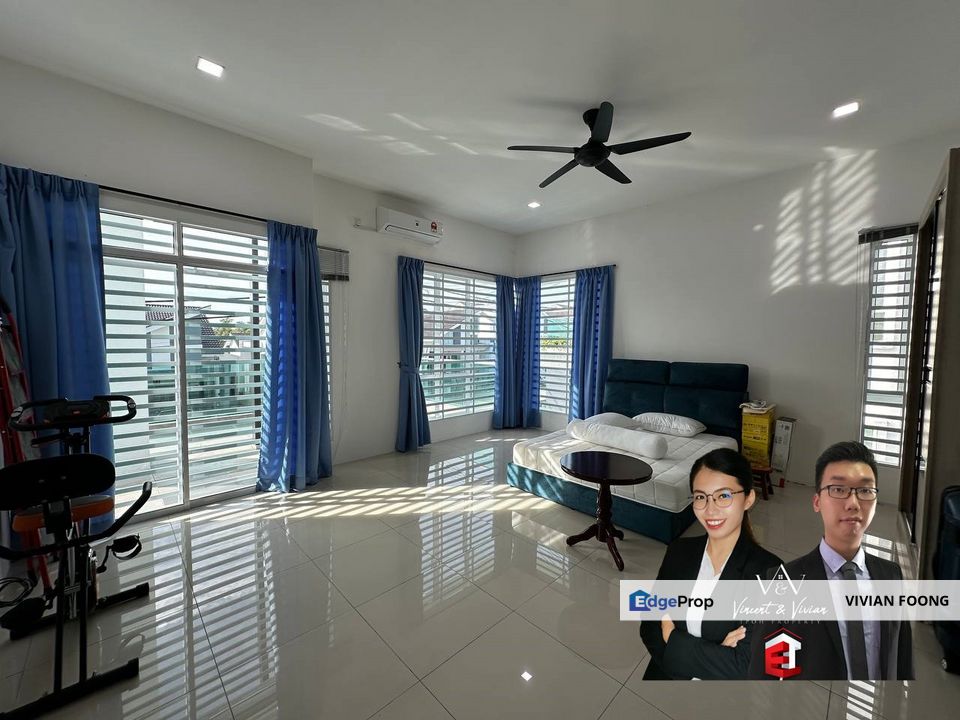 Taman silibin saujana (hillview residence) kinta perak semid  for rent  brand new unit gated and guarded south east  partially furnished, Perak, Kinta