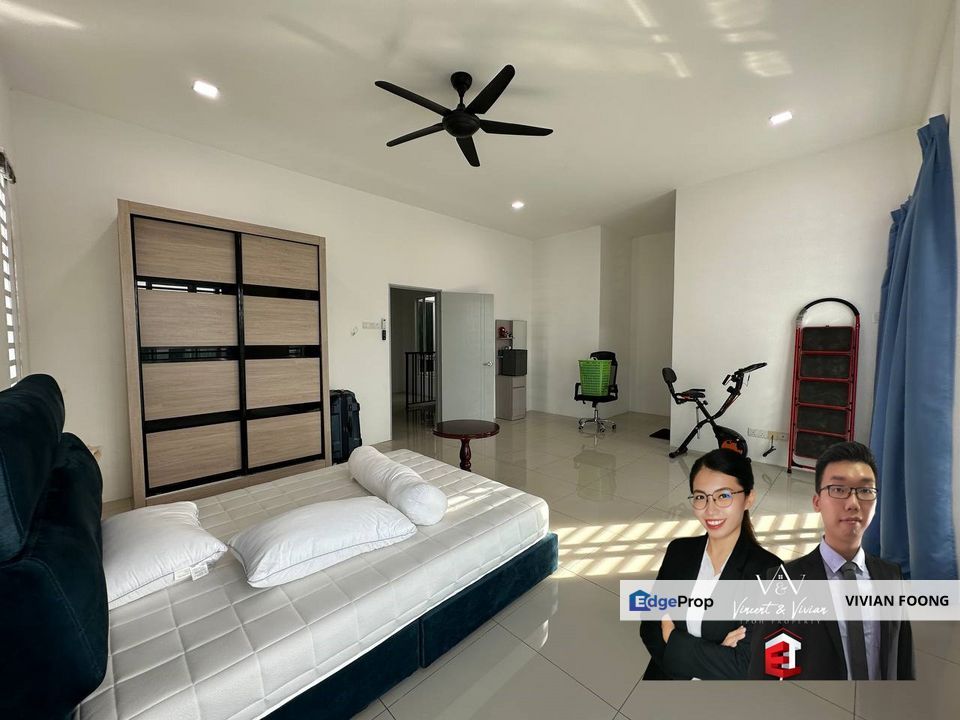 Taman silibin saujana (hillview residence) kinta perak semid  for rent  brand new unit gated and guarded south east  partially furnished, Perak, Kinta