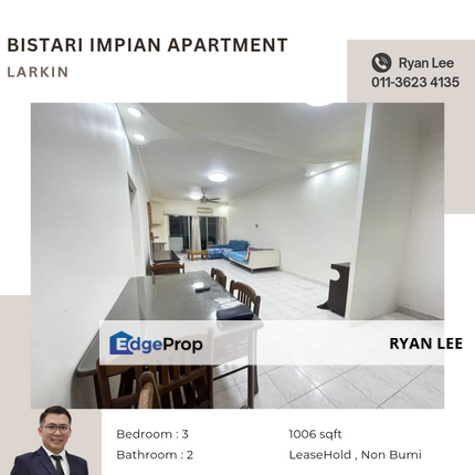 Bistari Impian Apartment @ Larkin, Johor, Johor Bahru