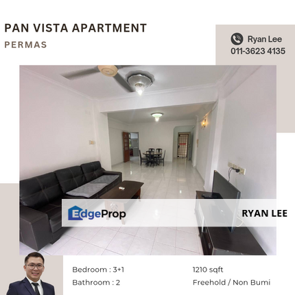 Pan Vista Apartment @ Permas, Johor, Permas Jaya/Senibong