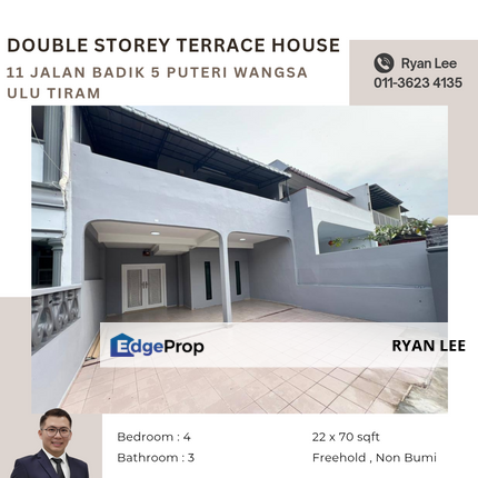 11 jalan Badik 5 Puteri Wangsa ulu tiram, Johor, Ulu Tiram