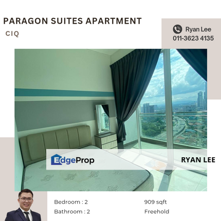 Paragon Suites apartment @ CIQ, Johor, Johor Bahru