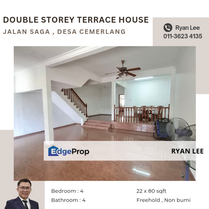 Jalan Saga , Desa Cemerlang, Johor, Ulu Tiram