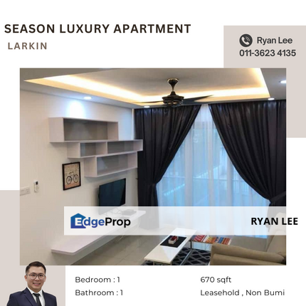 Season Luxury Apartment@ Larkin, Johor, Johor Bahru