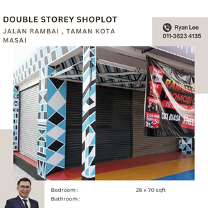 Jalan Rambai , Taman Kota Masai for Sale @RM990,000 By RYAN LEE ...