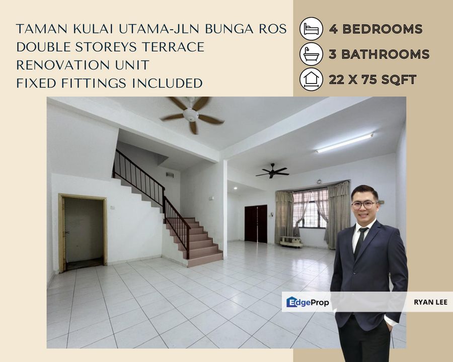 Taman Kulai Utama- Double Storey ( Renovation unit ), Johor, Kulai