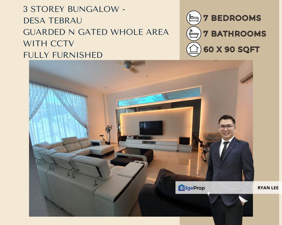 Taman Desa Tebrau - 3 Storeys Bungalow, Johor, Johor Bahru