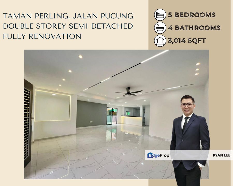 Taman Perling, Jln pucung 2  - Double Storey Semi Detached House - Land Area 3,014Sqft (35x86sqft), Johor, Johor Bahru
