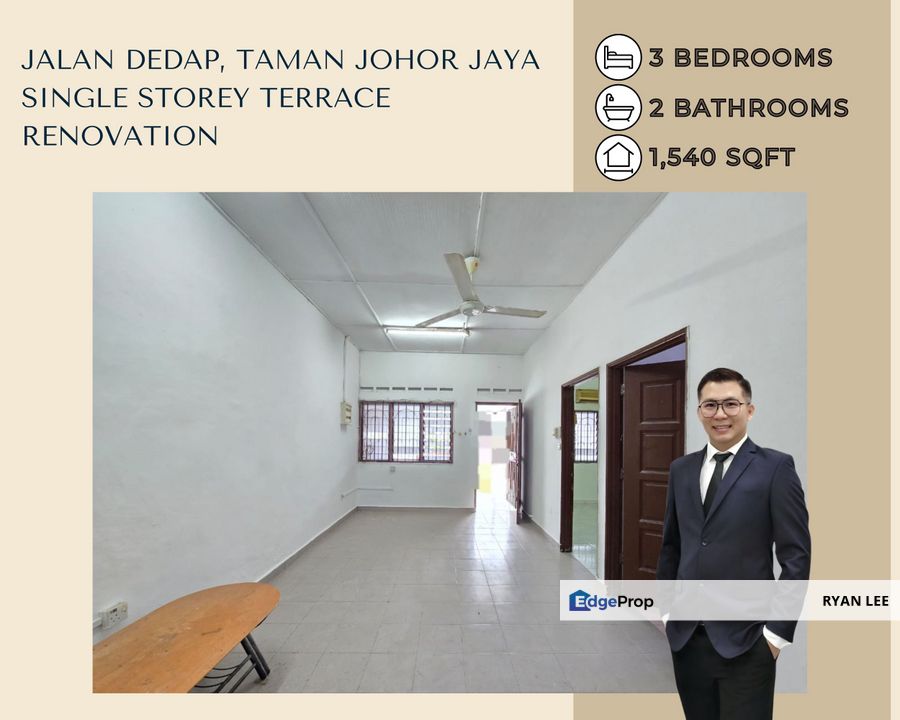 Taman Johor Jaya - Single Storey Terrace for Sale @RM545,000 By RYAN ...