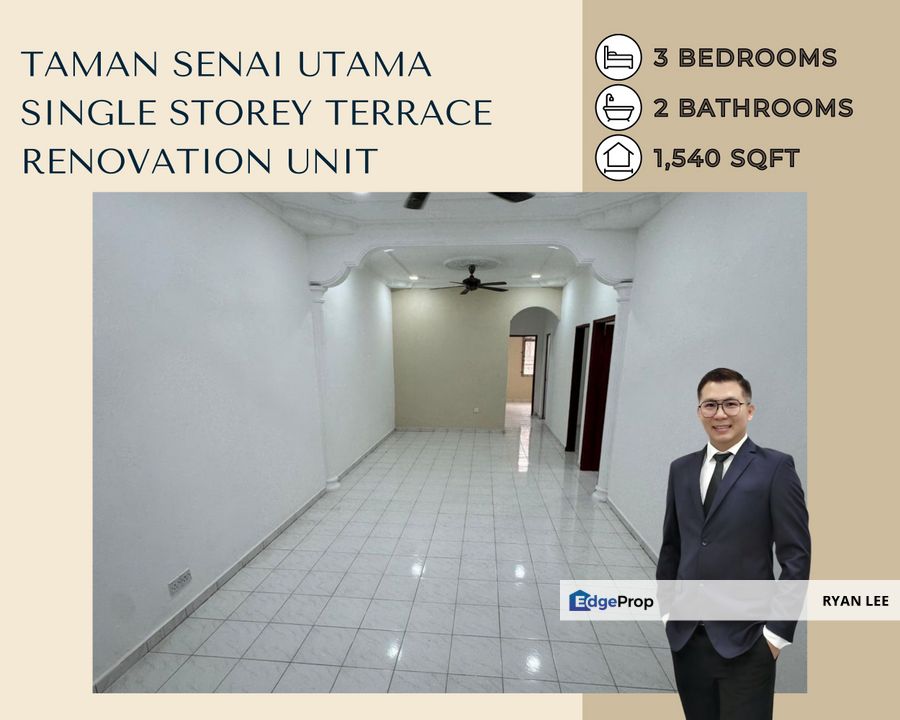 Taman Senai Utama - Single Storey Terrace (Move in Ready), Johor, Senai