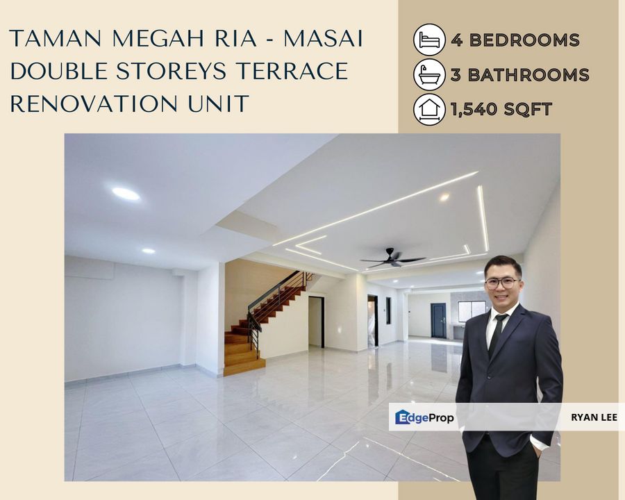 Taman Megah Ria - Large Double Storey Terrace House, Johor, Masai