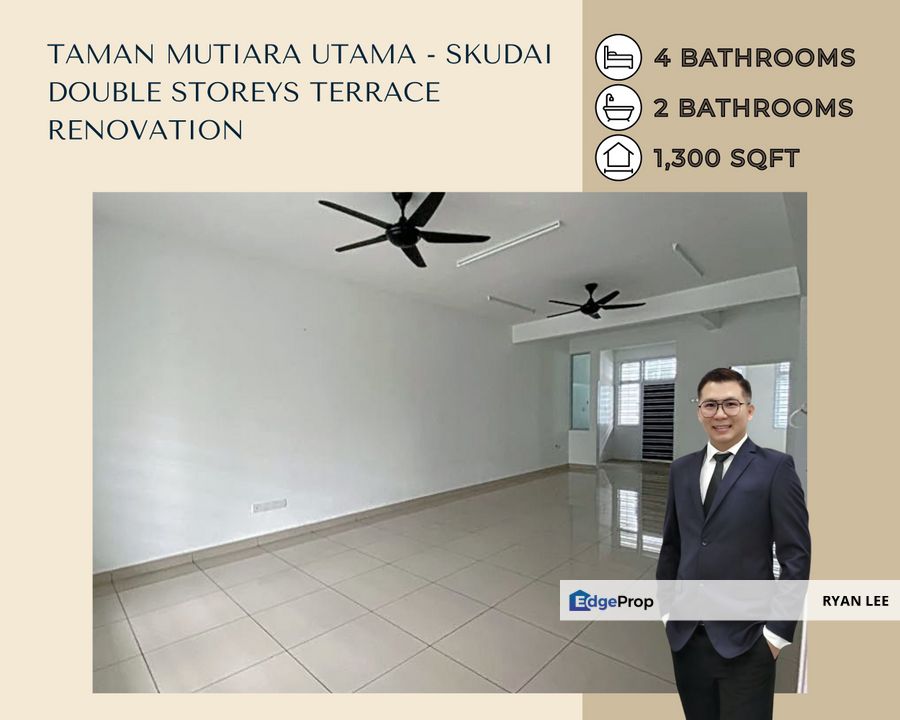 Taman Mutiara Utama- Double Storeys Terrace, Johor, Skudai