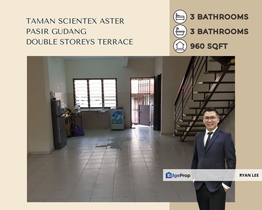 Taman Scientex Aster,Pasir Gudang | Double Storeys Terrace, Johor, Pasir Gudang