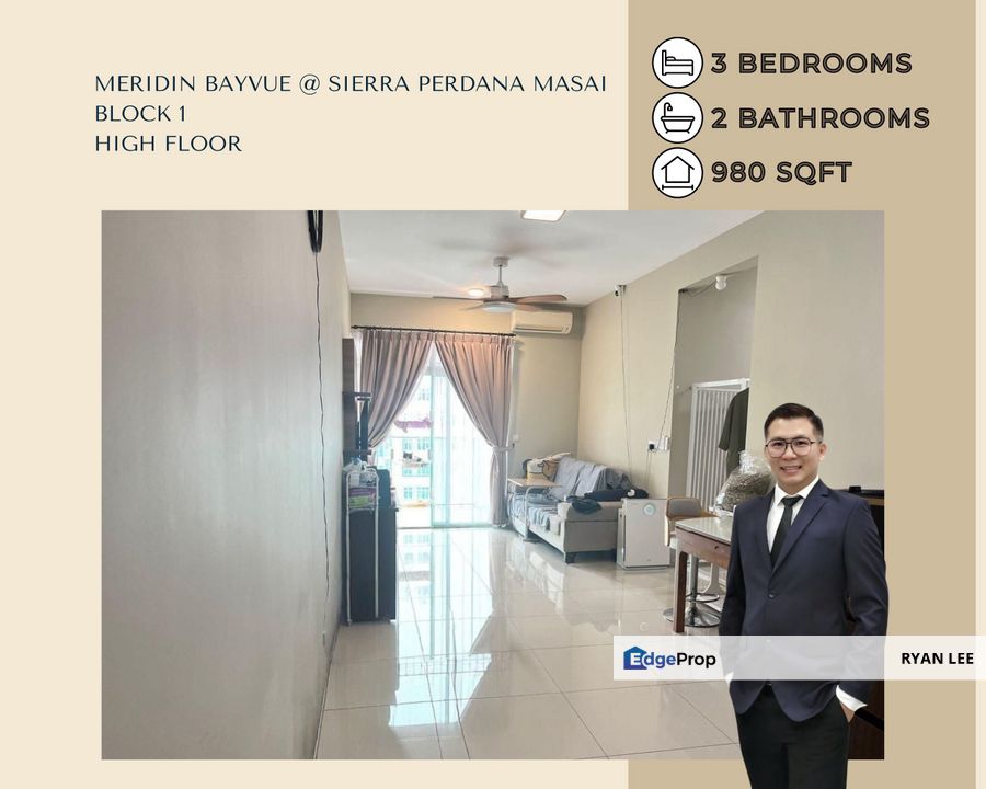 Meridin Bayvue Apartment| PANGSAPURI SIERRA MERIDIAN| Masai, Johor, Masai