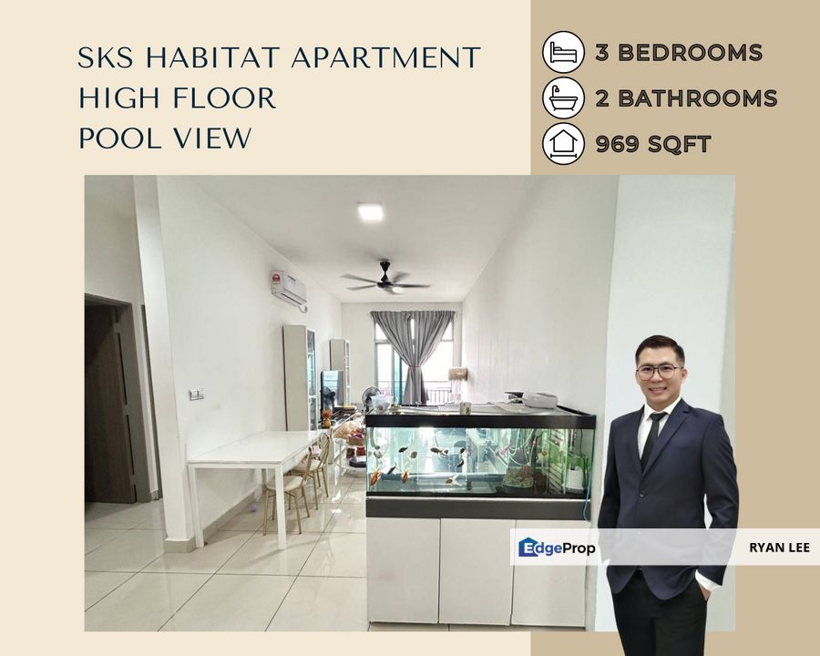 SkS Habitat Apartment | City view & Pool view, Johor, Johor Bahru