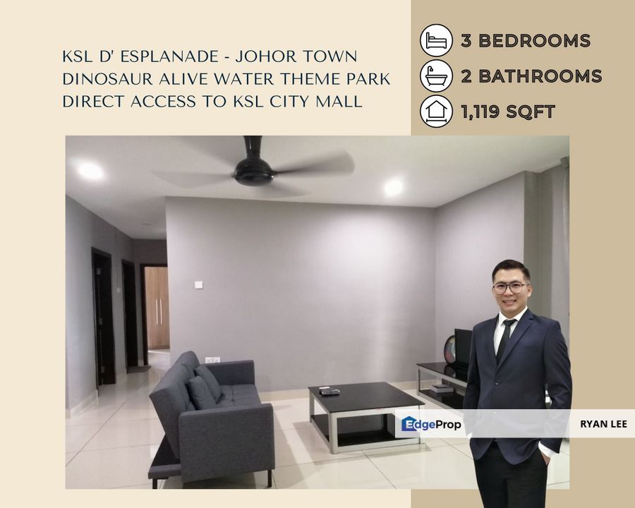 KSL D Esplanade Residence |  Near Dinosaur Alive Water Theme Park | KSL city mall | ROI 4.5%, Johor, Johor Bahru