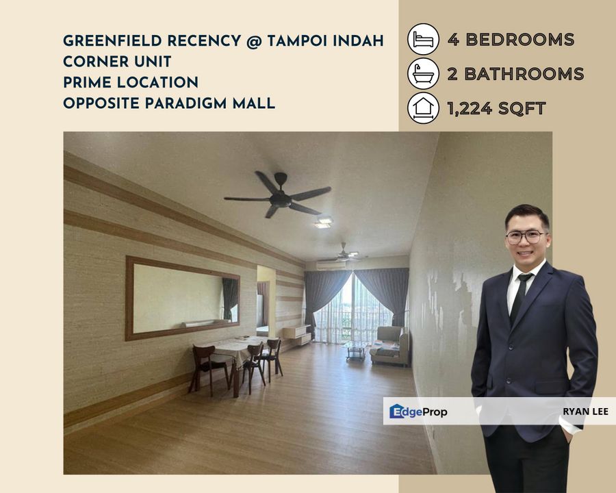 Greenfield Regency Service Apartment | Corner unit | Paradigm Mall | skudai | Prime Location, Johor, Tampoi
