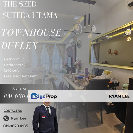 Townhouse Duplex
The Seed, Sutera Utama
, Johor, Skudai