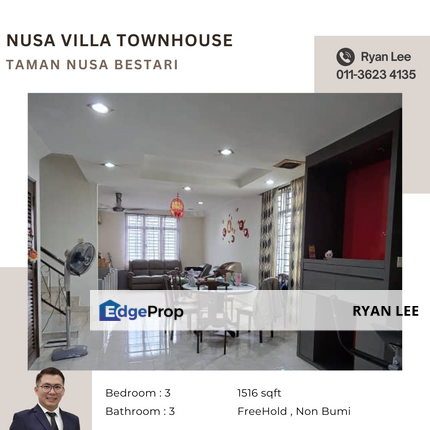 Nusa Villa Townhouse @ Nusa Bestari, Johor, Skudai